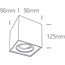 Onelight ONE Light GU10 Adjustable Square Ceiling Spotlight White 10W | R&M Verlichting