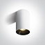 Onelight 12105M/W GU10 opbouwspot wit aluminium met verwisselbare reflector