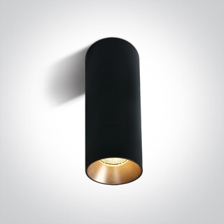 Onelight 12105MA/B GU10 opbouwspot zwart