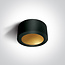 Onelight ONE Light 12116FD/B/BS LED Ceiling Light 16W Black/Brass | R&M Verlichting