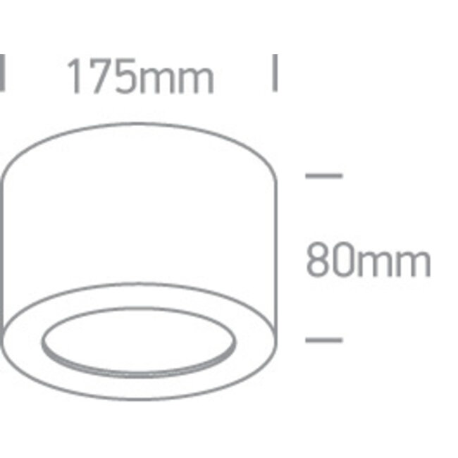 Onelight ONE Light 12116FD/B/BS LED Ceiling Light 16W Black/Brass | R&M Verlichting