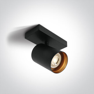 Onelight ONE Light Retro GU10 Single Surface Spotlight Black/Brass