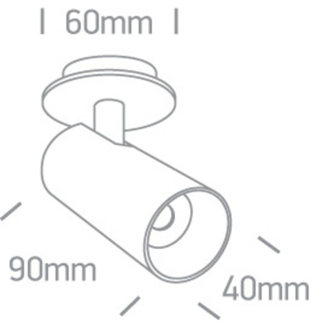 Onelight ONE Light verstelbare COB LED inbouwspot 6,5W wit 3000K | R&M Verlichting