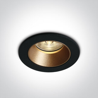 Onelight ONE Light COB Dark Light Recessed Spot 6.5W Black 3000K