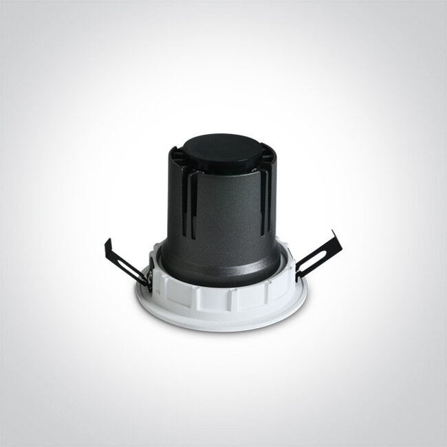 Onelight ONE Light COB Dark Light inbouwspot 6,5W zwart 3000K warmwit