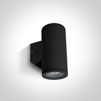Onelight GU10 Outdoor Wall Light 2-Light Black IP54
