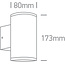 Onelight GU10 Outdoor Wall Light 2-Light Black IP54 | R&M Verlichting