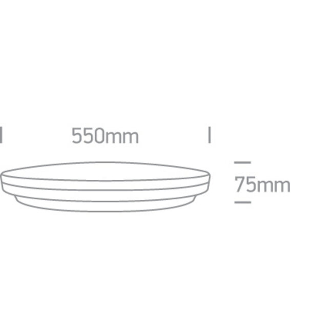 Onelight LED Slim Line Ceiling Light 55W Black 3000K | R&M Verlichting
