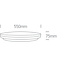 Onelight LED Slim Line Ceiling Light 55W Black 3000K | R&M Verlichting