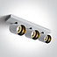 Onelight ONE Light Retro GU10 3-Light Surface Spotlight White/Black