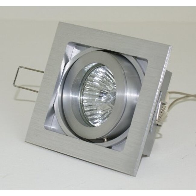 R&M Line Vierkante aluminium Inbouwspot Qubo GU10