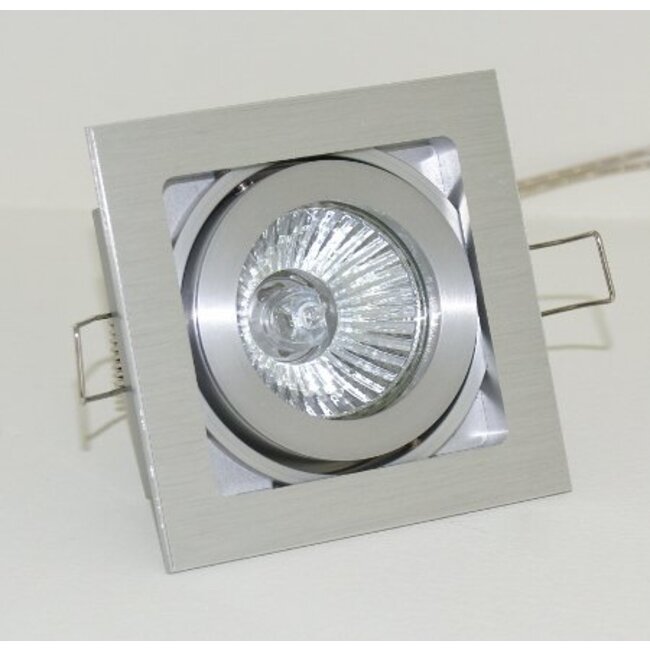 R&M Line Vierkante aluminium Inbouwspot Qubo GU10