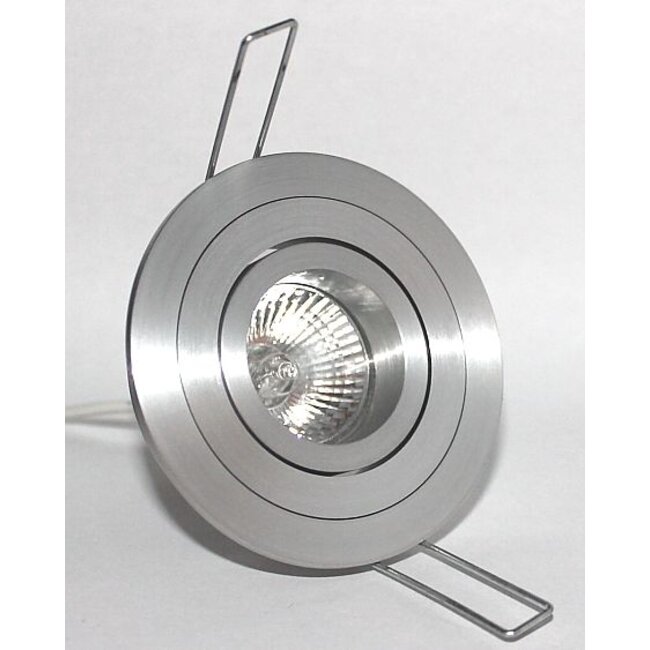 R&M Line Inbouwspot Mini Tilt Blade 35 Rond  aluminium-mat