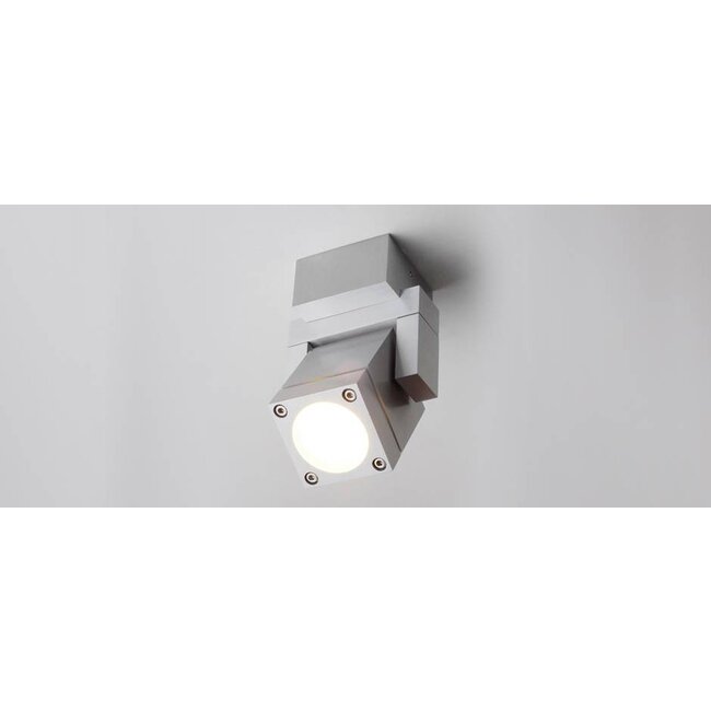 R&M Line Square LED spotlight IP54 230v GU10 5w warm white dimmable