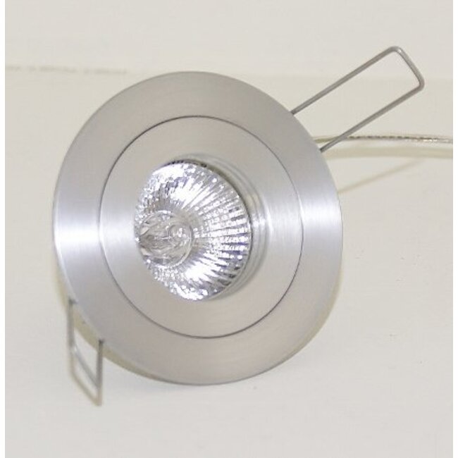 R&M Line Inbouwspot Mini Fix blade 35 Rond 12v /230v Alu-mat