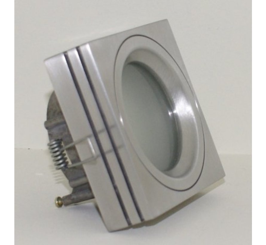 Inbouwspot / badkamerlamp Piston Q IP65 aluminium-mat