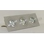 R&M Line Aluminium inbouwspot 3 lichts Tilt Blade 3X50