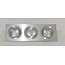 R&M Line Aluminium inbouwspot 3 lichts Tilt Blade 3X50