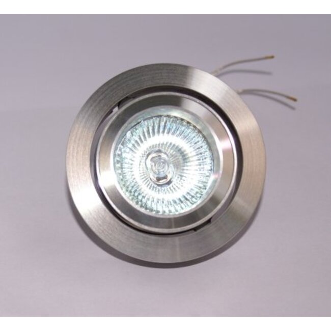 R&M Line Aluminum design Recessed spotlight Silver Tilt 030 GU10