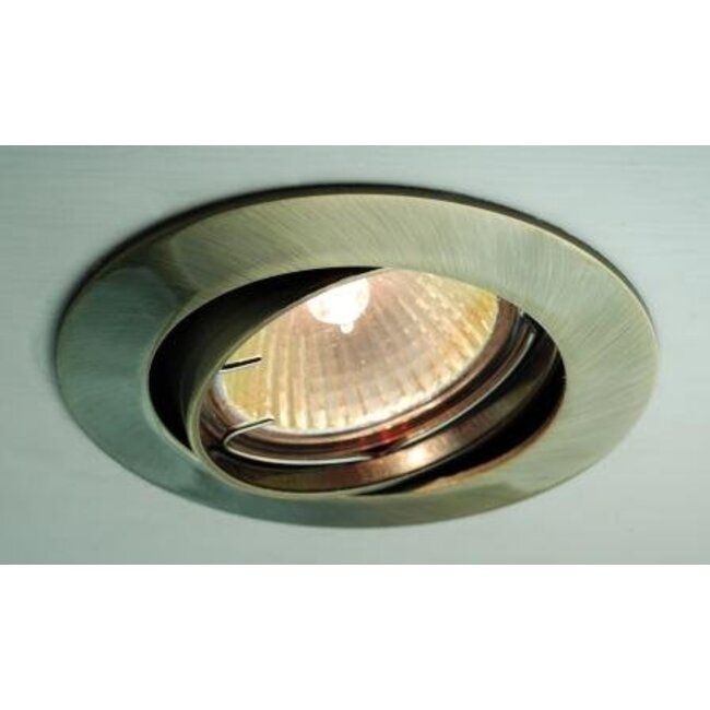 R&M Line Inbouwspot 51mm kantelbaar 230V GU10 brons