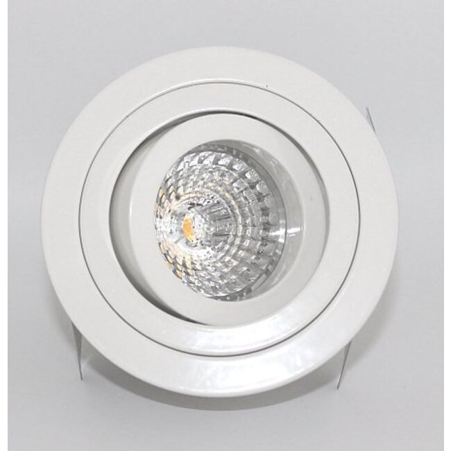 R&M Line Round recessed downlight Tilt Blade R GU10 White