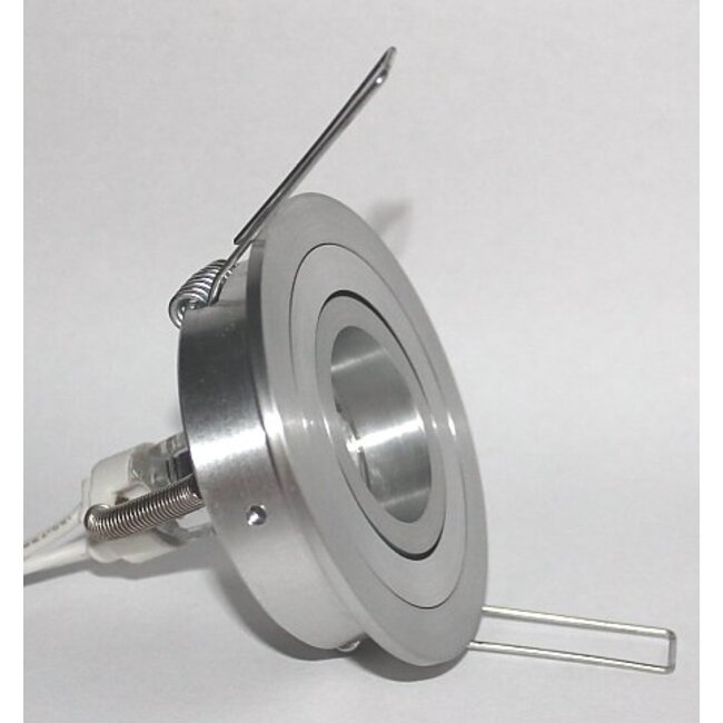 R&M Line Inbouwspot Mini Tilt Blade 35 Rond  aluminium-mat