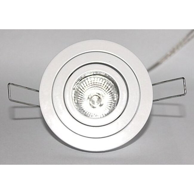 R&M Line Inbouwspot Mini Tilt Blade 35 rond 12v/230v Wit