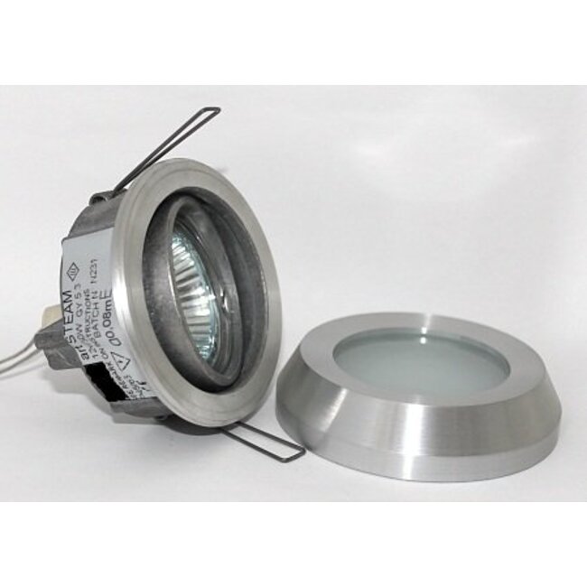 R&M Line Recessed spot / bathroom lamp Steam IP65 aluminum-mat tiltable
