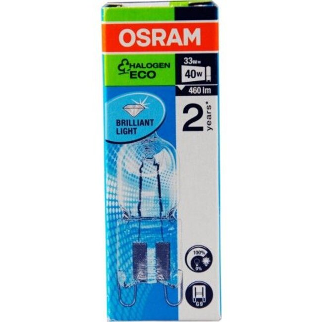 Osram Halopin ECO G9 230v clear