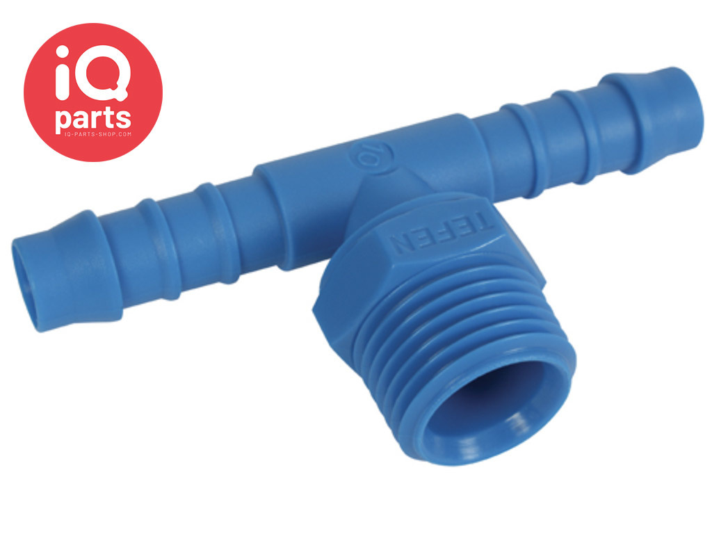 Plastic Male hose T-connector with external BSPT thread