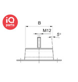 Getech Srl. GETECH Schwingungsdämpfer Maschinenfüße Typ SF/SFF - 60 shore