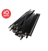 IQ-Parts Roestvrijstalen RVS 316 Kabelbinder met coating | 4,6 mm breed