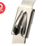 IQ-Parts Roestvrijstalen RVS 304 Kabelbinder/ Tyrap / Ashoesklem | 4,50 mm breed