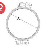 IQ-Parts IQ-Parts Zweiteiliger Spannring - mit Egonon Dichteinlage - W1 - galvanisch verzinkt - 3 mm