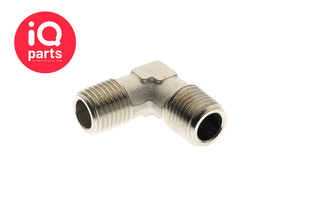 Nickel Plated Brass 90° Equal Elbows BSPT Male