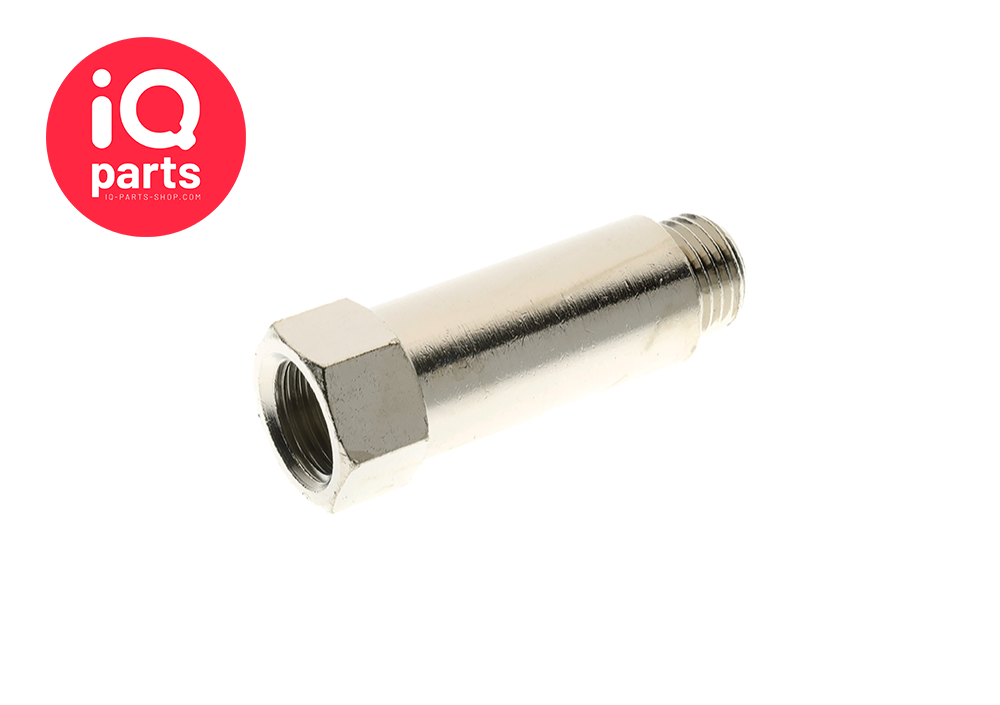 IQ-Parts Nickel Plated Brass Equal Extended Straight