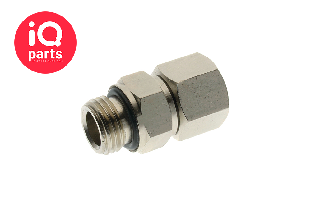 IQ-Parts Nickel Plated Brass Equal Swivel Straight