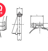 Mikalor Mikalor Bridge clamp - Hose clamp with Bridge - 9 mm in W2, W4 and W5 quality