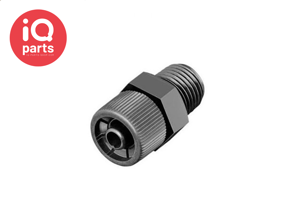 Normaplast EG | Straight Compression Connector | Conical