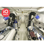 IQ-Parts IQP Siliconen Marine Natte uitlaat slang 45 ° graden bocht