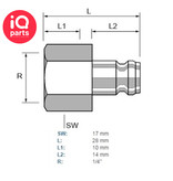 TEFEN TEFEN BSPT Female Hose Plug with internal thread