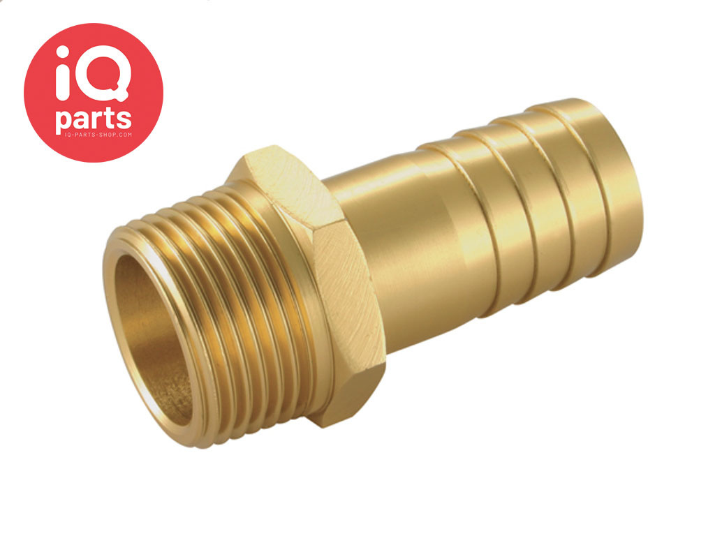 Aluminium hose connector with brass outer layer