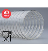 Flexadux IQ-Parts Polyurethaan Ducting 0,4 mm | Stainless Steel Wire (W4) | Foodindustry