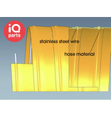 Flexadux IQ-Parts Polyurethaan slang 0,4 mm | RVS Spiraal (W4) | Voedingsindustrie