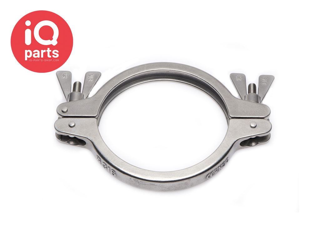 Tri-Clamp SH-Type Closure Clamp Double Bolted