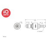 CPC CPC - PMC2202 / PMCD2202 | Stecker | Acetal | Schlauchanschluss 3,2 mm