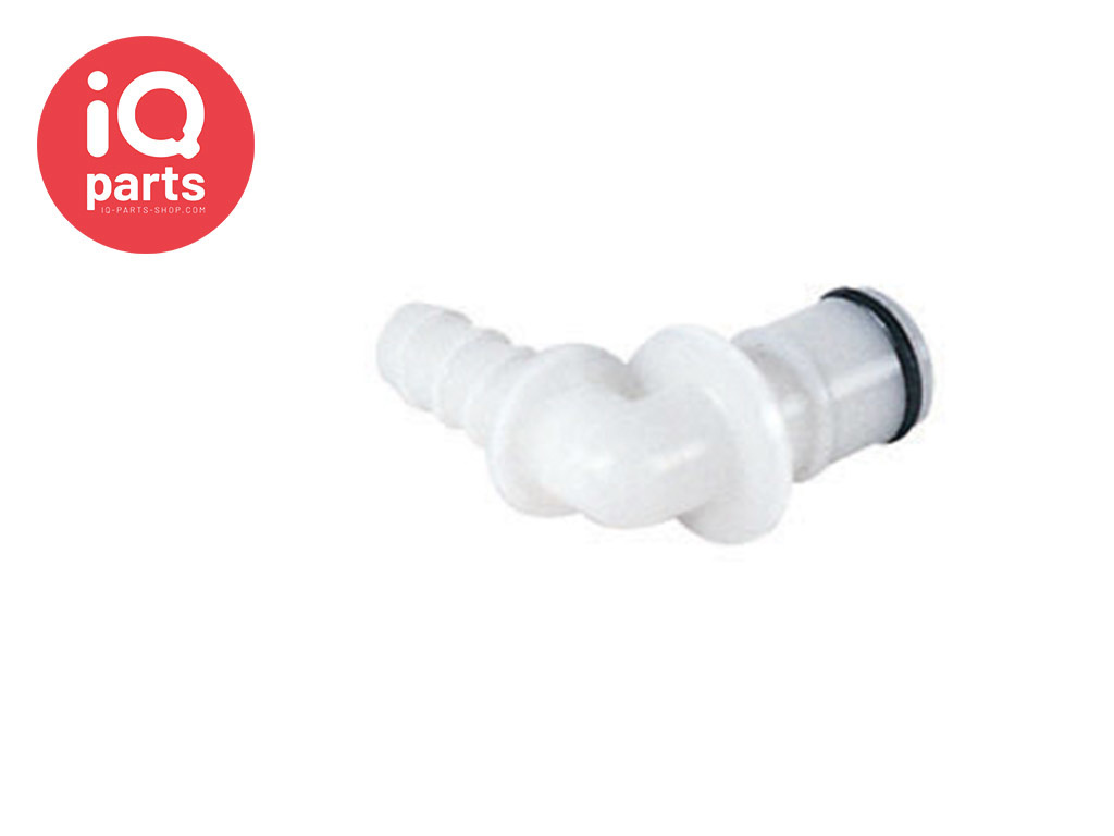 APC23004 / APCD23004 | Elbow Coupling Insert | Acetal | Hose barb 6,4 mm (1/4")