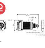 CPC CPC - PLC12004 / PLCD12004 | Kupplung | Plattenmontage | PTF Klemmring 6,4 mm AD / 4,3 mm ID