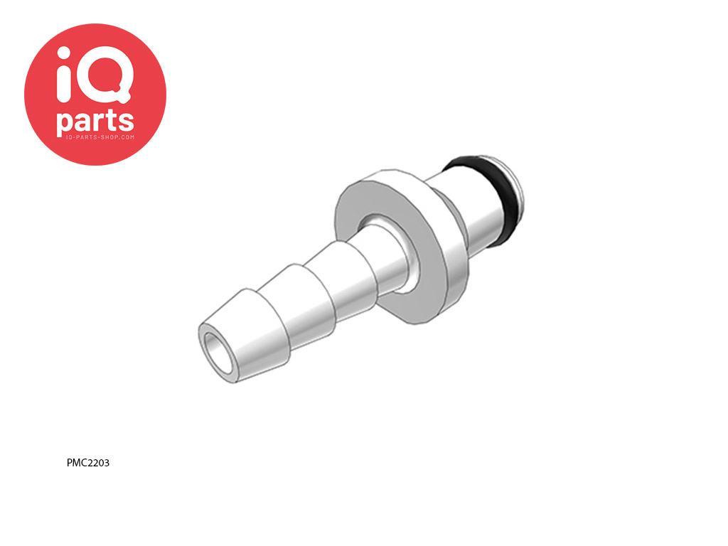 PMC2203 / PMCD2203 | In-line Coupling Insert | Acetal | Hose barb 4,8 mm (3/16")