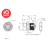 CPC CPC - SMFPM0112 | Snelkoppeling | Plaatmontage | slangpilaar 1,6 mm